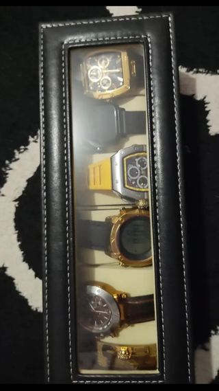 Caja joyero exhibidora para relojes