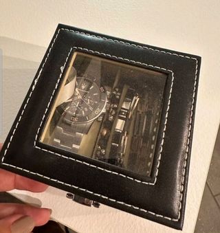 Caja joyero exhibidora para relojes 
