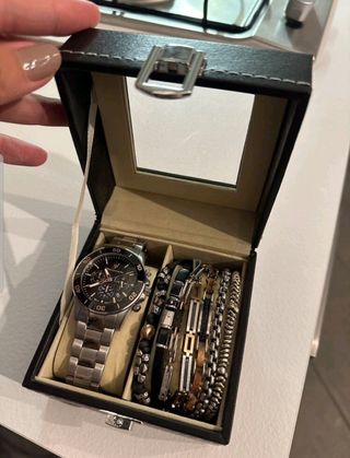 Caja joyero exhibidora para relojes 