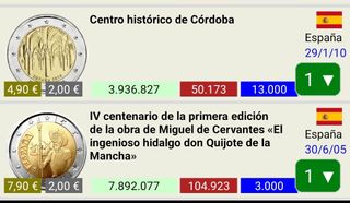 Colección monedas de 2 €