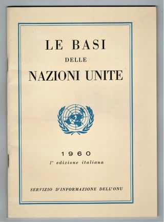 LE BASI DELLE NAZIONI UNITE 1960