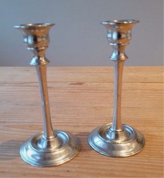 candelabri in peltro