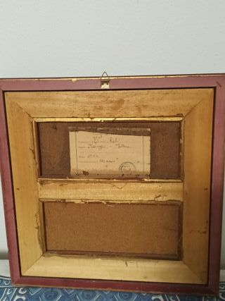 Quadro "Bittico" dipinto olio su tela doppio 25x10