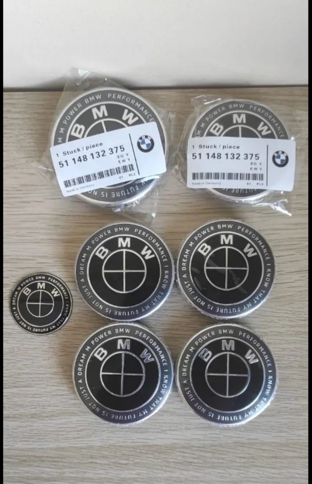 🎁 EMBLEMAS BMW FULL BLACK ANIVERSARIO