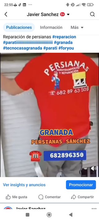 Reparación de persianas Javier Sánchez 
(GRANADA)