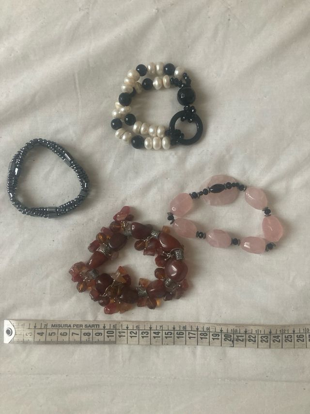 Set 3 bracciali pietre dure