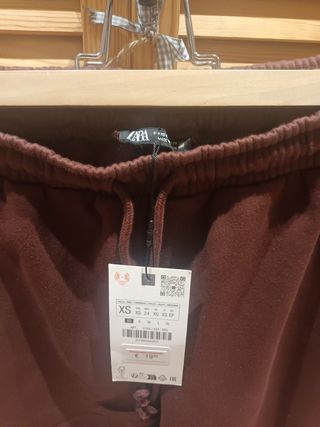 Pantalon felpa recto zara