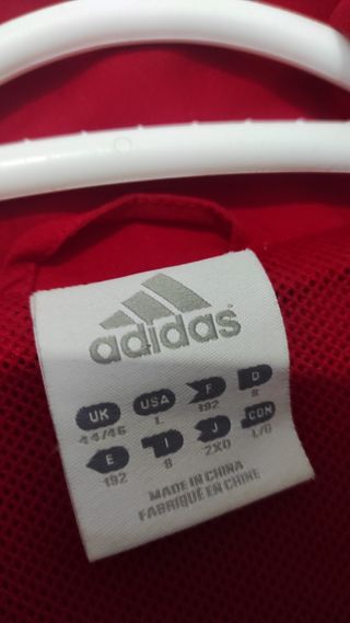 Sudadera con cremallera futbol Adidas vintage