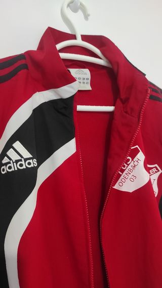 Sudadera con cremallera futbol Adidas vintage
