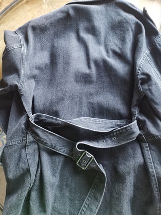 Chaqueta vaquera negra oversize
