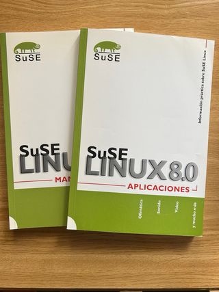 2 libros Suse Linux 8.0