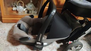 Capazo, silla de paseo y maxicosi Bebeconfort elea