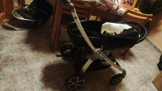 Capazo, silla de paseo y maxicosi Bebeconfort elea