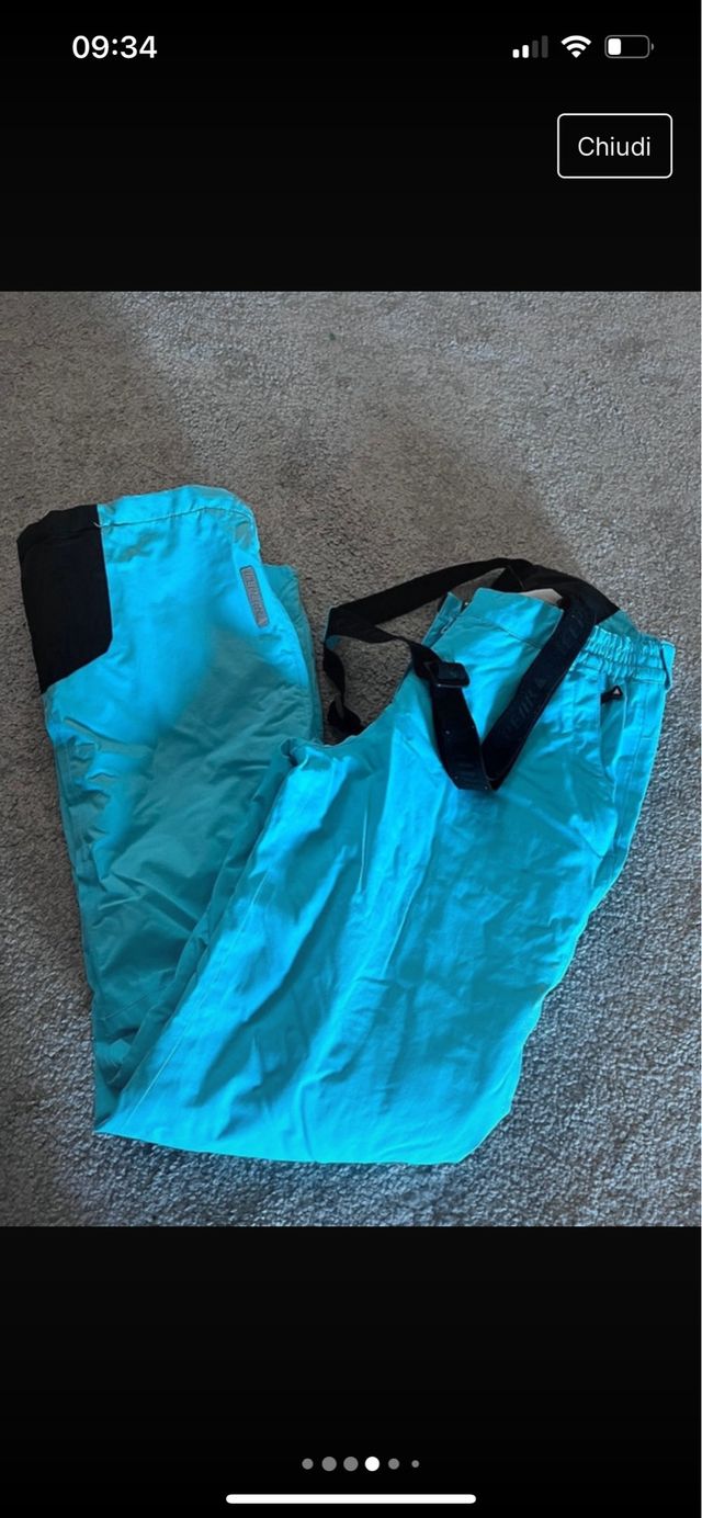 Pantaloni neve azzurri