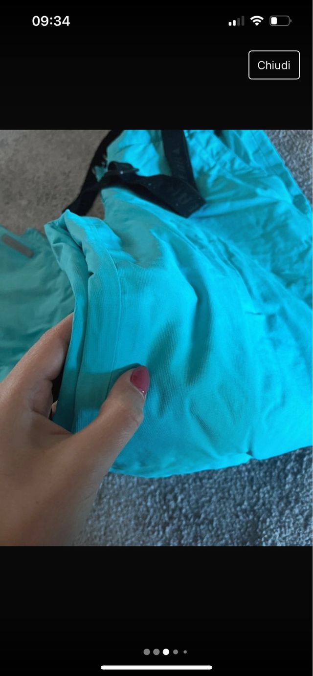 Pantaloni neve azzurri