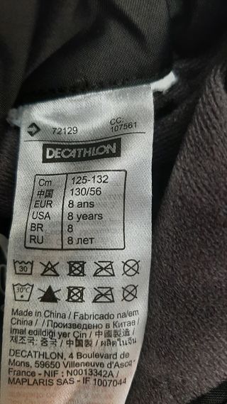 2 pantalones de nieve 8 años y guantes