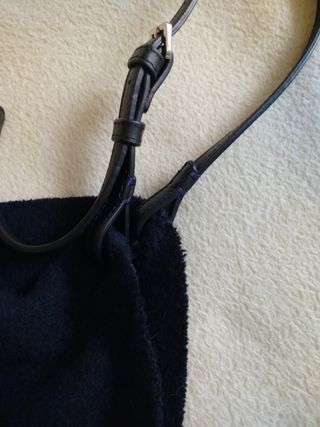 Bolso azul manteco Zara