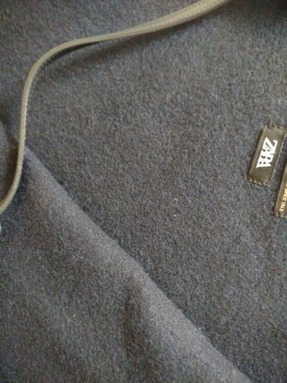 Bolso azul manteco Zara