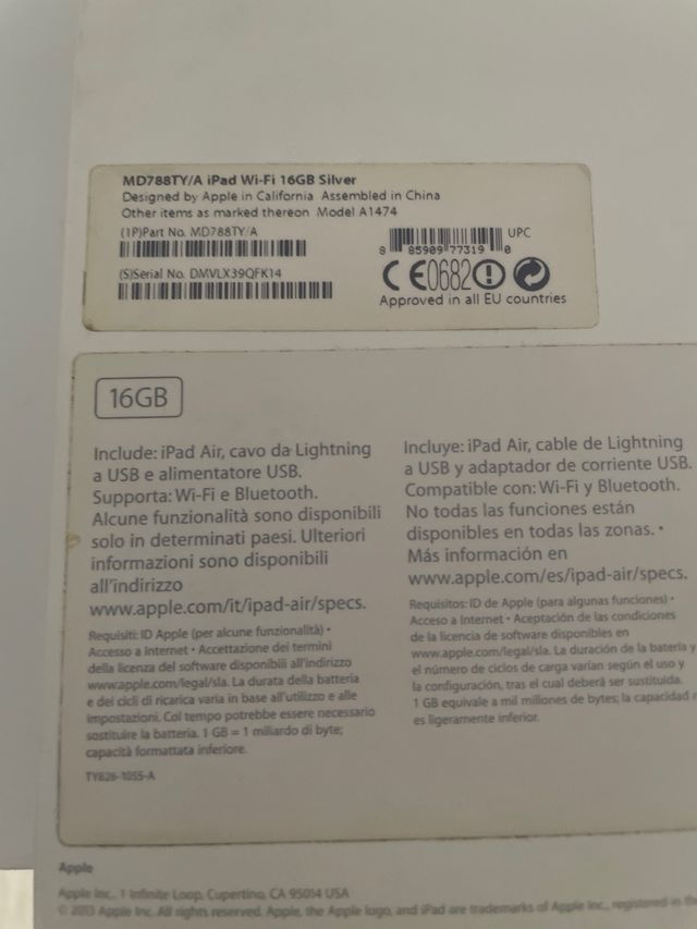 Ipad Air de 1ª generación