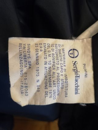 Piumino uomo Sergio Tacchini 
