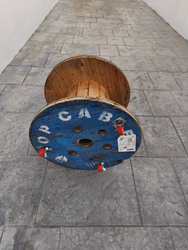 Mesa bobina cocina con ruedas