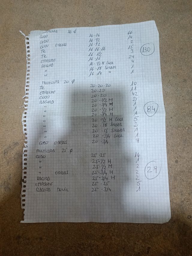 Lote accesorios multicapa