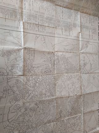 Pianta paronamica di Roma vintage