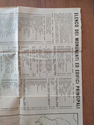 Pianta paronamica di Roma vintage