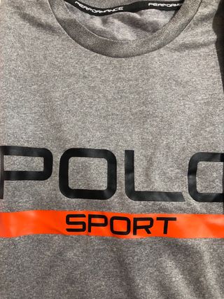 Camiseta Tecnica Polo Sport Gris