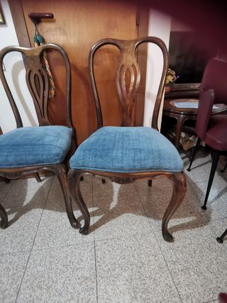 5 sedie stile chippendale originali