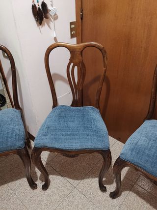 5 sedie stile chippendale originali