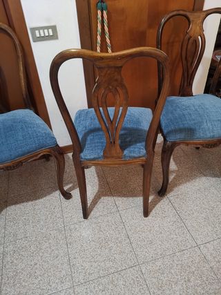 5 sedie stile chippendale originali