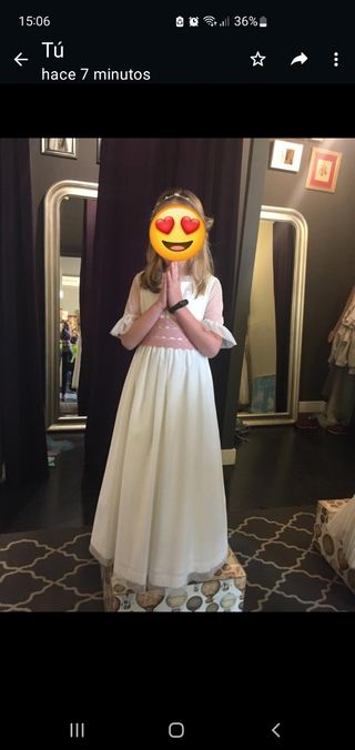 Vestido de comunión. Pilar del Toro.