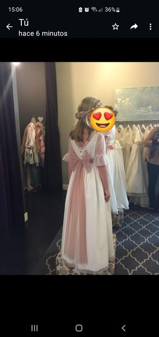 Vestido de comunión. Pilar del Toro.