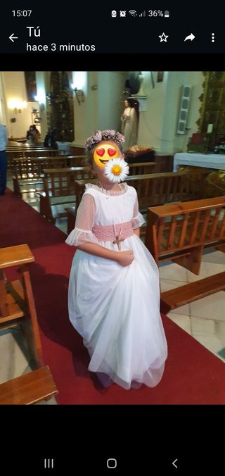 Vestido de comunión. Pilar del Toro.
