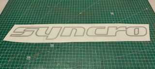 Pegatina SYNCRO T3 4x4 Plata