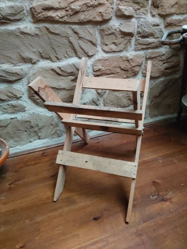 Soporte tonel artesanal plegable