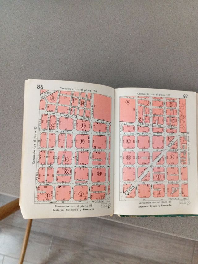 Guia antigua de Barcelona 1972