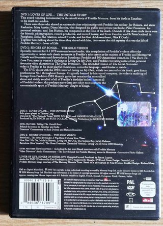 DVD Freddie Mercury (Queen) "Lover of life..."