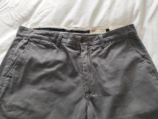 Pantalón chino de vestir gris XL de chico