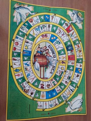 Gioco dell' oca in cartone vintage 
