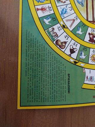Gioco dell' oca in cartone vintage 