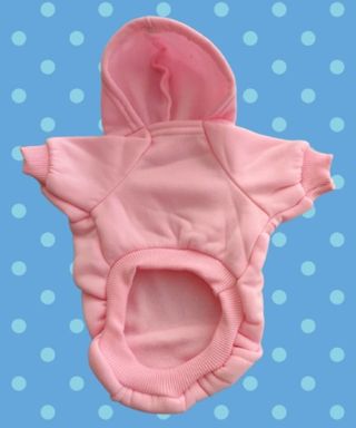 Felpa rosa con cappuccio per cane piccolo