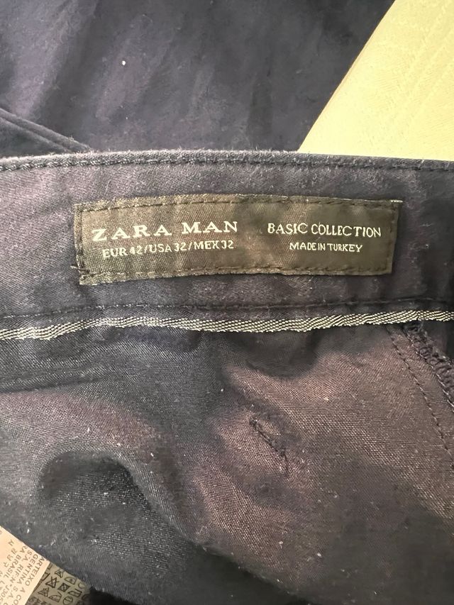 Pantalon azul marino Zara