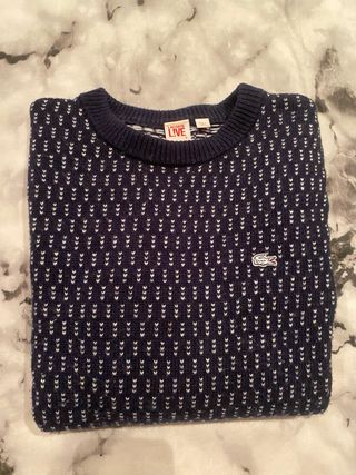 Jersey lana Lacoste Live azul marino