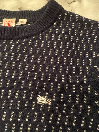 Jersey lana Lacoste Live azul marino