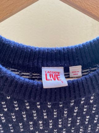 Jersey lana Lacoste Live azul marino