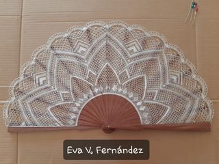Abanicos de bolillos artesanales