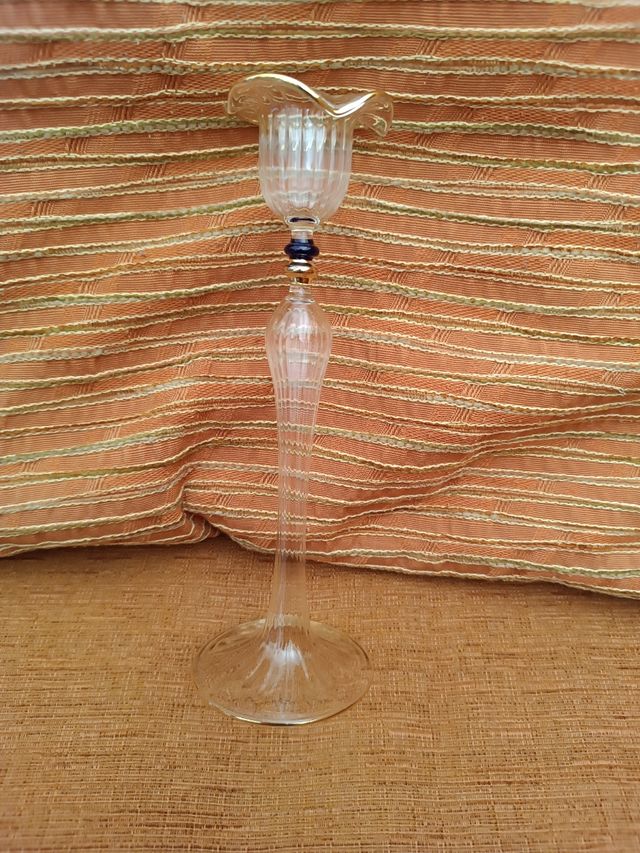 Porta candela in vetro