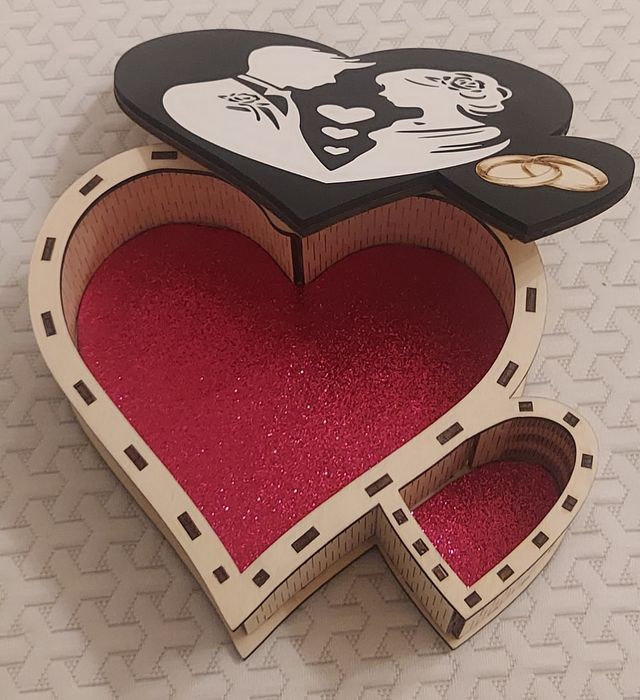 Scatola cuore matrimonio